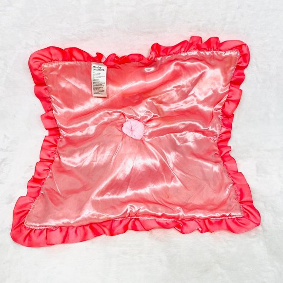 Baby Starters Mom & Me Lovey Security Blanket with Owl Satin Trim 14.5" Square - Picture 6 of 7